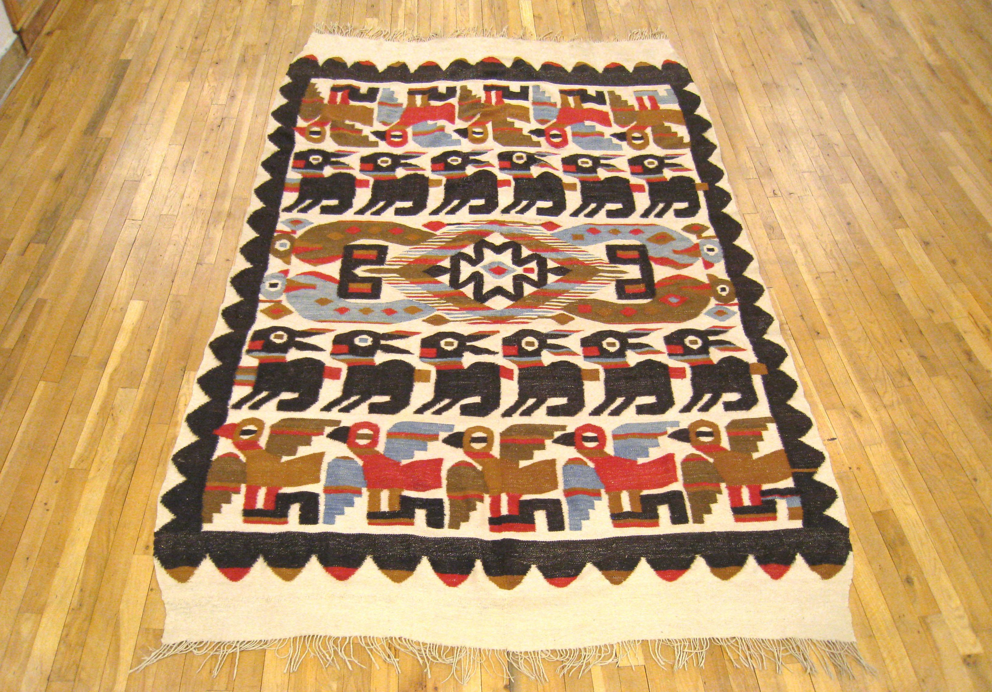 Handwoven handmade vintage ethnic Andean Peruvian tribal boho woven trim upholstery loom Cuzco A010